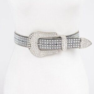 Rhinestone Western Style Plus Size Belt